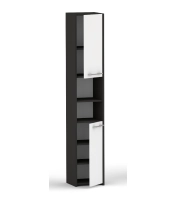 Słupek łazienkowy LUNA 30 cm 2D czarna / antracyt